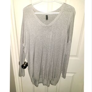 Beautiful high-low grey sweater